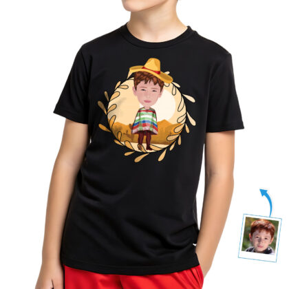 Custom Mexican Culture Boy Shirt | Personalized Latin Gift Boy's T-shirts www.customywear.com