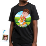 Personalized Easter Bunny Shirt | Custom Photo Tee for Youth Boy's T-shirts www.customywear.com 28