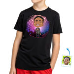 Embrace the Melody with Our Custom Singer Boy Vocalist Shirt! Boy's T-shirts www.customywear.com 28