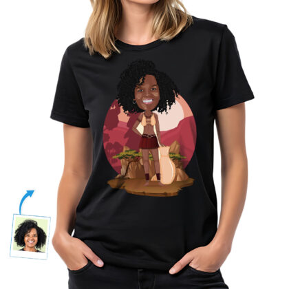 Custom African Woman Shirt | Personalized Black Girl Desert Tee Custom Gifts - African Dress www.customywear.com