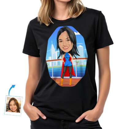 Custom Female Superhero Comic Shirt – Personalized Heroic Tee Custom Gifts - Original Superhero www.customywear.com