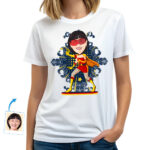 Custom Female Superhero T-Shirt – Personalized Heroic Women’s Gift Custom Gifts - Superhero original red www.customywear.com 28