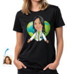 Custom Nurse Shirt – Personalized Nursing Gift with Heart Globe Custom Gifts - Nurse www.customywear.com 28