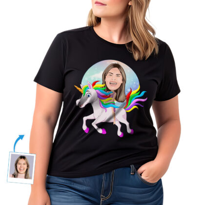 Personalized Women’s Unicorn Riding Shirt | Custom Magical Tee for All Ages Custom Gifts - Unicorn www.customywear.com