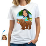 Custom Bear Riding Women’s Shirt – Personalized Teddy Bear Tee Custom Gifts - Bear Ride www.customywear.com 28