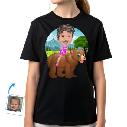 Personalized Bear Riding Shirt | Custom Funny Tee for All Ages Custom Gifts - Bear Ride www.customywear.com 2