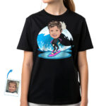 Custom Surfing Girl Youth Tee