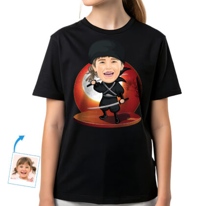 Custom Ninja Girl Katana Shirt | Personalized Youth Tee | Inspirational Gift Custom Gifts - Ninja www.customywear.com