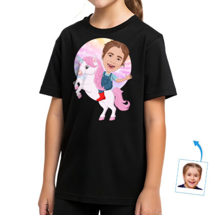 Personalized Youth Unicorn T-Shirt – Custom Unicorn Tee for Kids Custom Gifts - Unicorn www.customywear.com