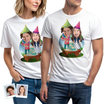 Custom Birthday Couples Shirts – Personalized Matching Birthday Tees Custom Gifts - Birthday Party www.customywear.com