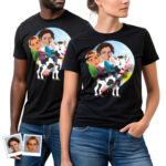 Custom Cow Portrait T-Shirt – Personalized Animal Tee for Couples Custom Gifts - Cow Ride www.customywear.com 28