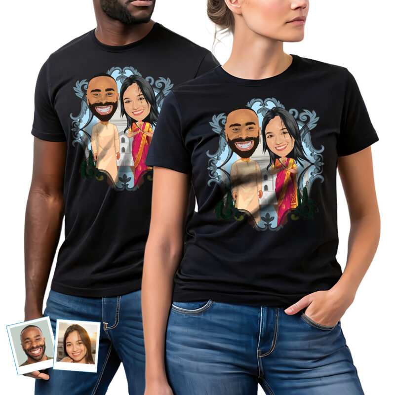 Custom Indian Couples T-Shirts – Personalized Photo Tee for Travel Lovers Custom Gifts - Indian Culture www.customywear.com 27