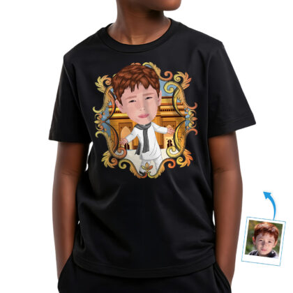 Personalized Indian Boy Tee | Custom Photo T-Shirt Art Boy's T-shirts www.customywear.com 2