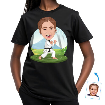 Custom Karate Kid Girls Shirt | Personalized Martial Arts Youth Tee Custom Gifts - Karate www.customywear.com