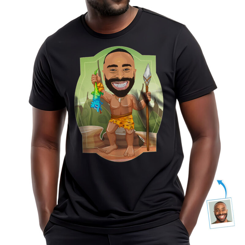 Transform Your Photo into Custom Caveman Shirt for Men – Personalized Tee Country www.customywear.com 27