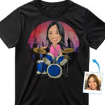 Custom Drummer Photo T-Shirt – Personalized Music Gift Custom Gifts - Drummers www.customywear.com 29