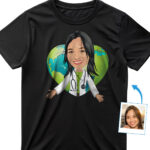 Custom Nurse Shirt – Personalized Nursing Gift with Heart Globe Custom Gifts - Nurse www.customywear.com 29