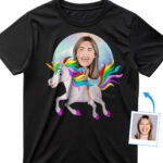 Personalized Women’s Unicorn Riding Shirt | Custom Magical Tee for All Ages Custom Gifts - Unicorn www.customywear.com 29