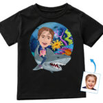 Custom Baby Shark Shirt | Personalized Whale Shark Youth Tee Custom Gifts - Shark Rider www.customywear.com 29