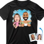 Transform Your Photos into Custom Couples Baby Shirt – Unique New Parents Gift Custom Gifts - Funny Baby www.customywear.com 29