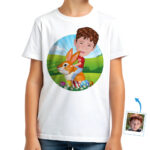 Personalized Easter Bunny Shirt | Custom Photo Tee for Youth Boy's T-shirts www.customywear.com 30