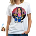 Custom Drummer Photo T-Shirt – Personalized Music Gift Custom Gifts - Drummers www.customywear.com 30