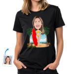 Personalized Woman with Surfboard Shirt | Custom Surf Lover Tee Custom Gifts - Surfboard www.customywear.com 30