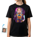 Custom Astronaut Girl Shirt | Personalized Little Sister Alien Moon Tee Custom Gifts - Astronauts www.customywear.com 30