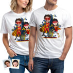 Personalized Superhero Couples Shirt – Unleash Your Super Love! Custom Gifts - Superhero original red www.customywear.com 30