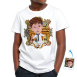 Personalized Indian Boy Tee | Custom Photo T-Shirt Art Boy's T-shirts www.customywear.com 30