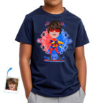 Personalized Superhero Custom T-Shirt – Turn Your Photo into a Superboy Tee Boy's T-shirts www.customywear.com 31