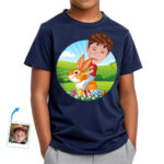 Personalized Easter Bunny Shirt | Custom Photo Tee for Youth Boy's T-shirts www.customywear.com 31