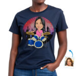 Custom Drummer Photo T-Shirt – Personalized Music Gift Custom Gifts - Drummers www.customywear.com 31