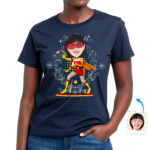 Custom Female Superhero T-Shirt – Personalized Heroic Women’s Gift Custom Gifts - Superhero original red www.customywear.com 31