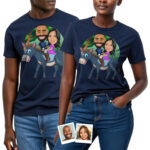 Custom Donkey Couple Shirt – Transform Your Photos into Hilarious Personalized Tee Custom Gifts - Donkey Ride www.customywear.com 31