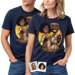 Personalized African American Couple T-Shirt – Custom Traditional Portrait Tee Custom Gifts - African Dress www.customywear.com 31