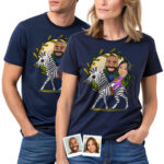 Personalized Zebra Ride Couple Shirt – Custom Animal Camping Matching Tees Custom Gifts - Zebra Riders www.customywear.com 31