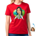 Custom Nurse Shirt – Personalized Nursing Gift with Heart Globe Custom Gifts - Nurse www.customywear.com 32