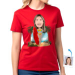 Personalized Woman with Surfboard Shirt | Custom Surf Lover Tee Custom Gifts - Surfboard www.customywear.com 32