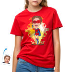 Personalized Superhero Kids Custom T-Shirt | Photo to Tee Masterpiece Custom Gifts - Superhero original red www.customywear.com 32