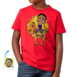 Custom Camel Riding Boy Shirt | Personalized Desert Adventure Tee Boy's T-shirts www.customywear.com 32