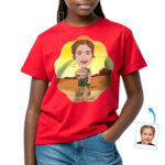 Custom Caveman Girl Shirt | Personalized Ancient Black Kids Tee Custom Gifts - Caveman www.customywear.com 32