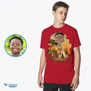 Custom African Boy Shirt | Personalized Desert Adventure Tee Axtra - ALL vector shirts - male www.customywear.com