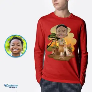 Custom African Boy Shirt | Personalized Desert Adventure Tee Axtra - ALL vector shirts - male www.customywear.com