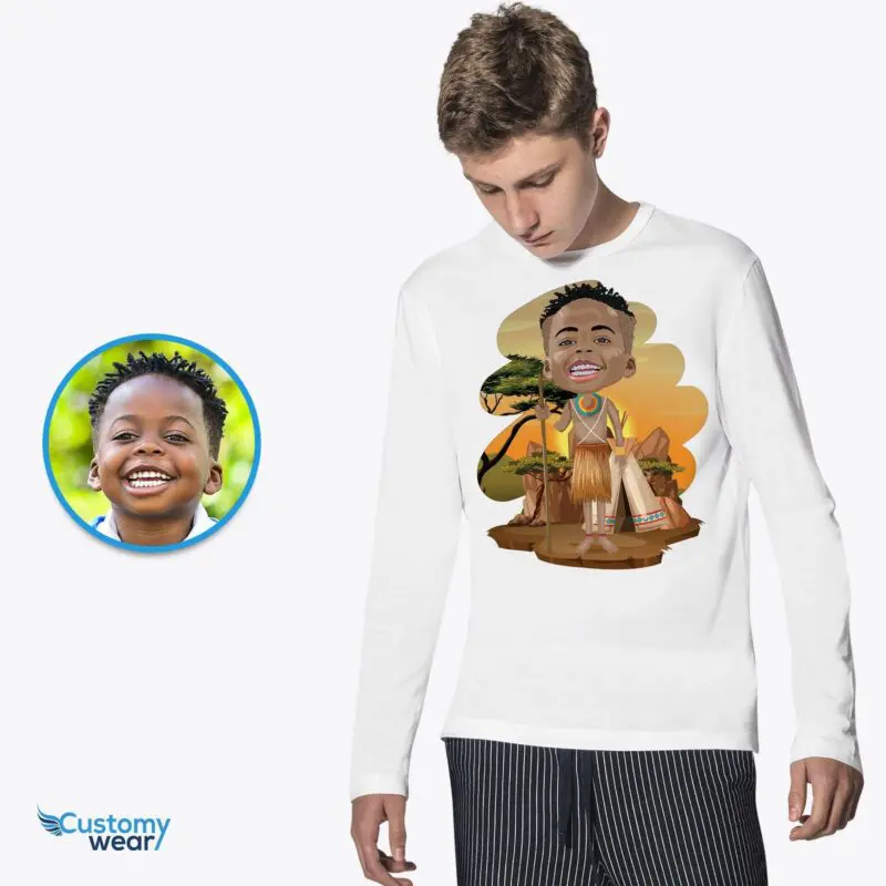 Custom African Boy Shirt | Personalized Desert Adventure Tee Axtra - ALL vector shirts - male www.customywear.com