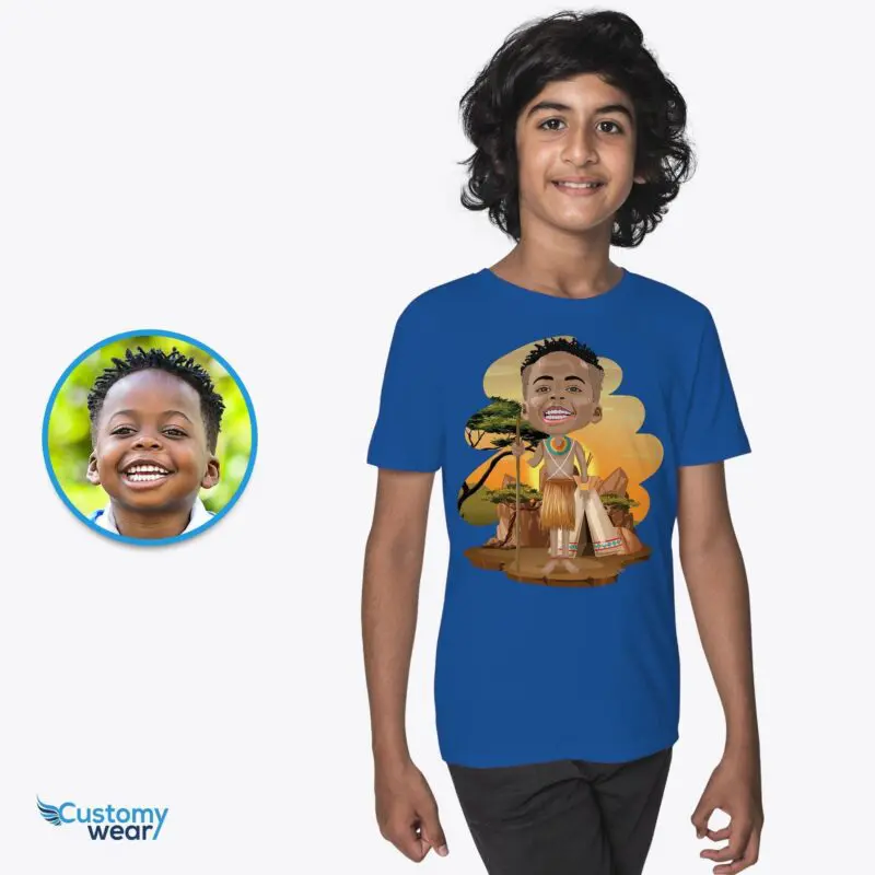 Custom African Boy Shirt | Personalized Desert Adventure Tee Axtra - ALL vector shirts - male www.customywear.com