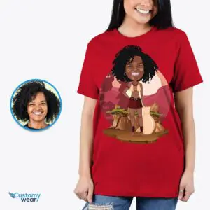 Custom African Woman Shirt | Personalized Black Girl Desert Tee Adult shirts www.customywear.com