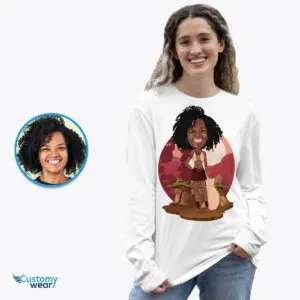 Custom African Woman Shirt | Personalized Black Girl Desert Tee Adult shirts www.customywear.com