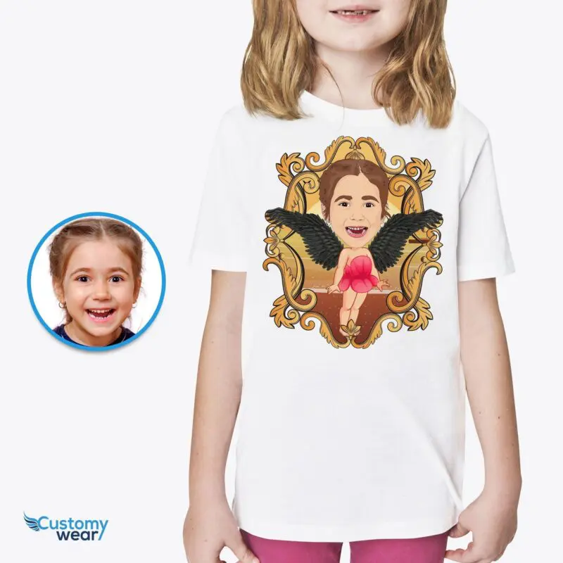 Custom Angel Girl Cute Fairy Shirt | Personalized Youth Fantasy Tee Fairy angel T-shirts www.customywear.com