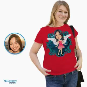 Custom Angel Woman with Wings Shirt | Personalized Fantasy Tee Adult shirts www.customywear.com